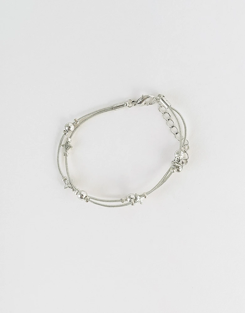 Pulsera bañada en plata