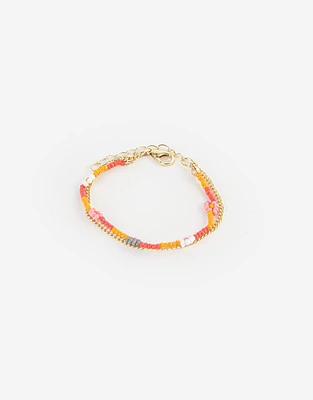 Pulsera flexible con mostacillas