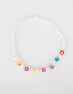 Collar infantil con florcitas