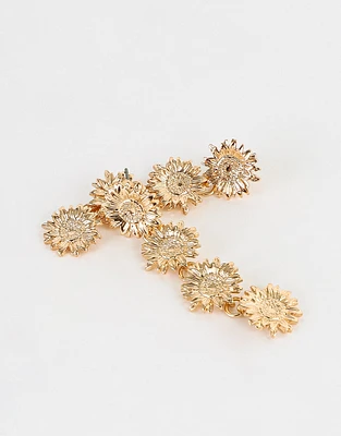 Aretes colgantes girasoles