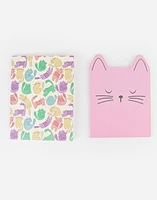 Set de cuadernos infantiles gatito