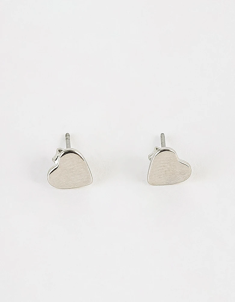 Aretes pasantes corazón