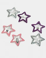 Set de 6 broches cucas estrellas