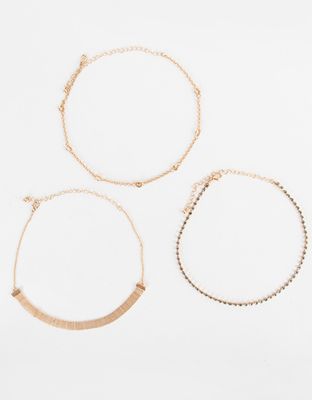 Set de chokers de mesh