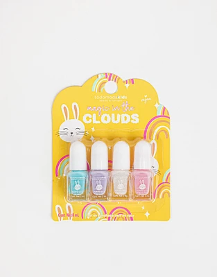 Set magic in the clouds con 4 mini esmaltes infantiles al agua multicolor