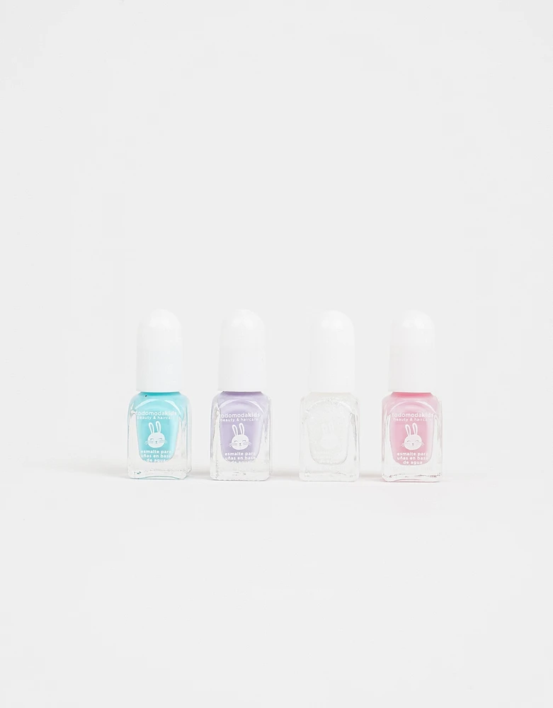 Set magic in the clouds con 4 mini esmaltes infantiles al agua multicolor