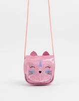 Bandolera de gatito unicornio