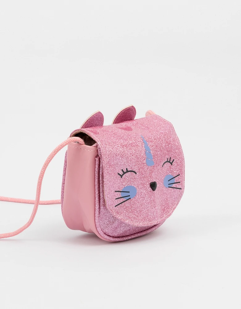 Bandolera de gatito unicornio