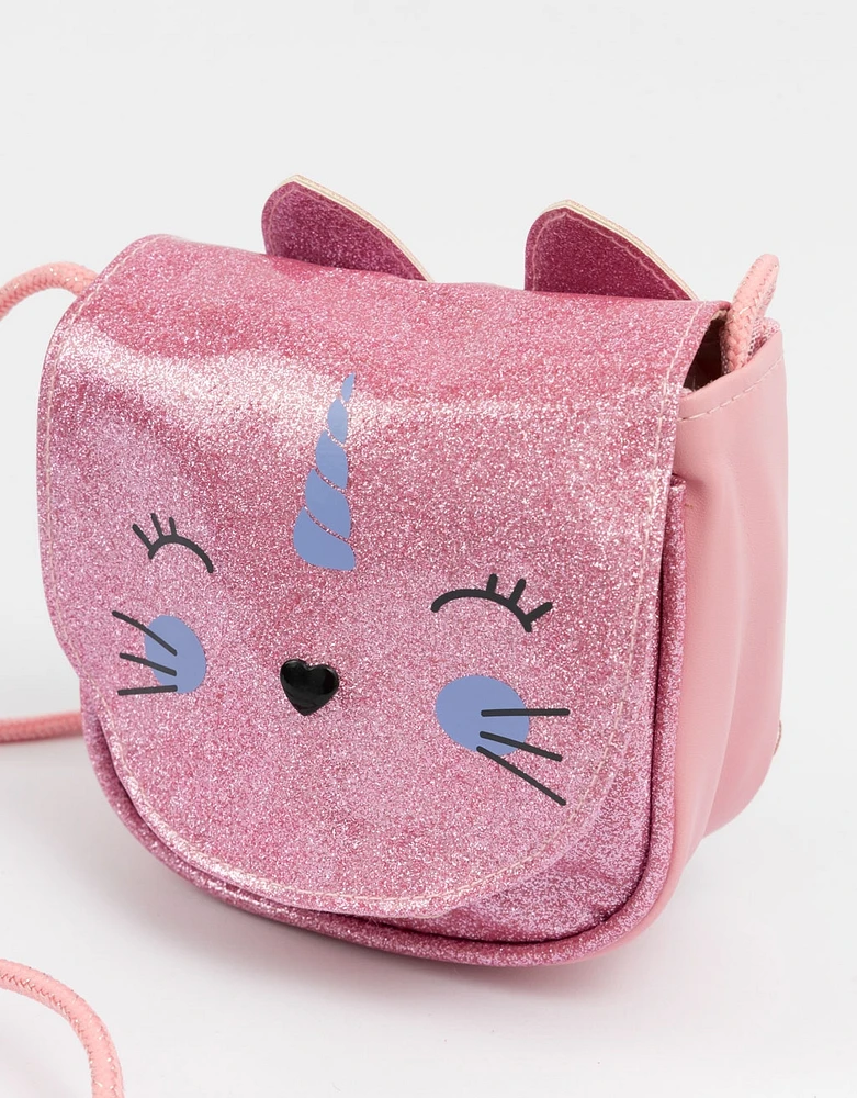 Bandolera de gatito unicornio