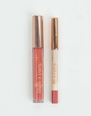 Set de gloss y delineador  "shimmer up