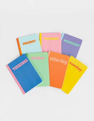 Set de cuadernitos para cada día de la semana