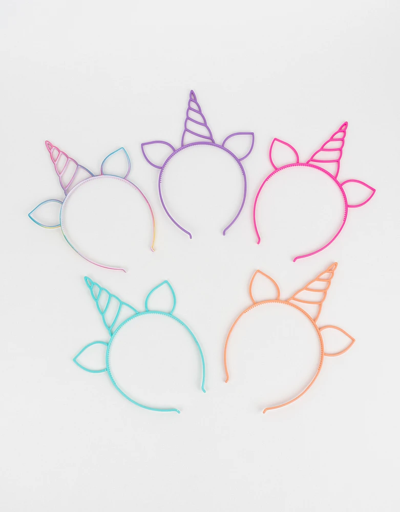 Set de diademas de unicornio