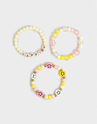 Set de pulseras con beads