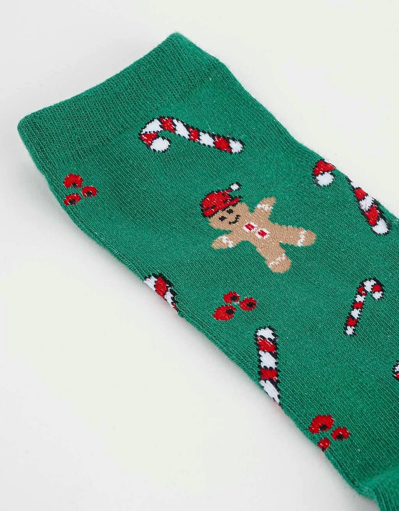 Calcetines con estampa  navideña