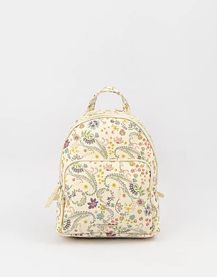 Mochila con estampa de flores