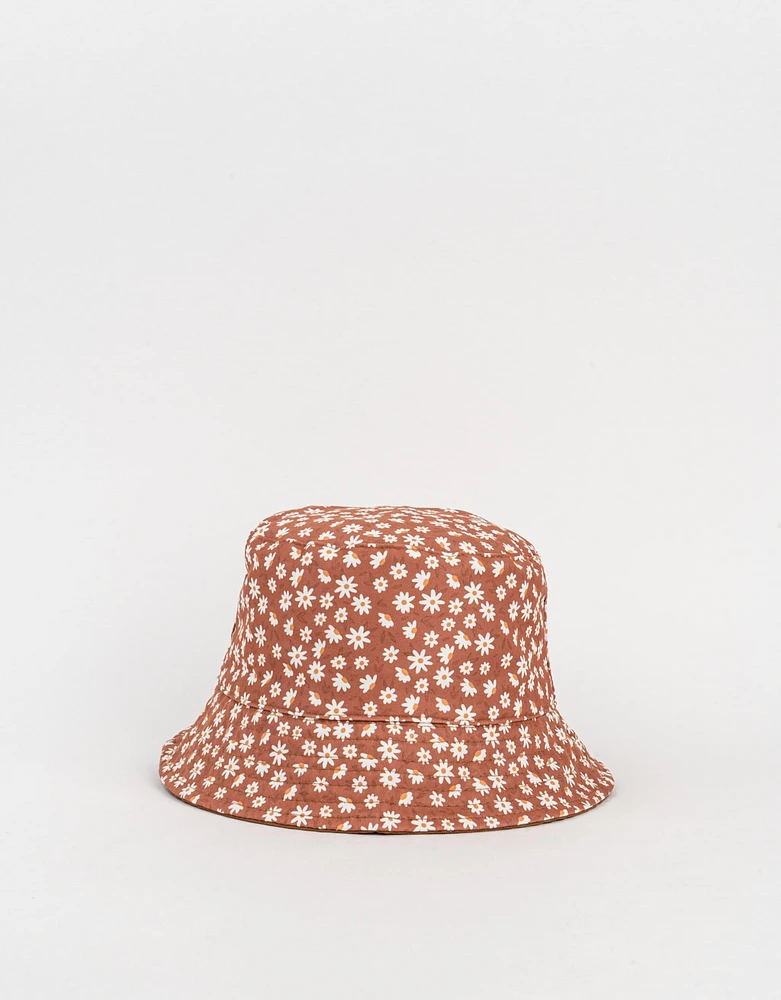 Gorro bucket con flores