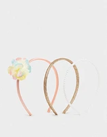 Set de diademas con flores