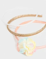 Set de diademas con flores