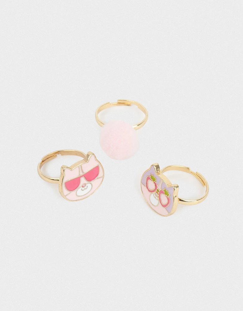 Set de anillos de gatito