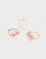 Set de anillos de gatito