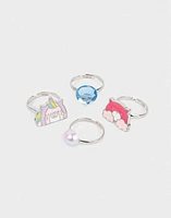 Set de anillos kids unicornio