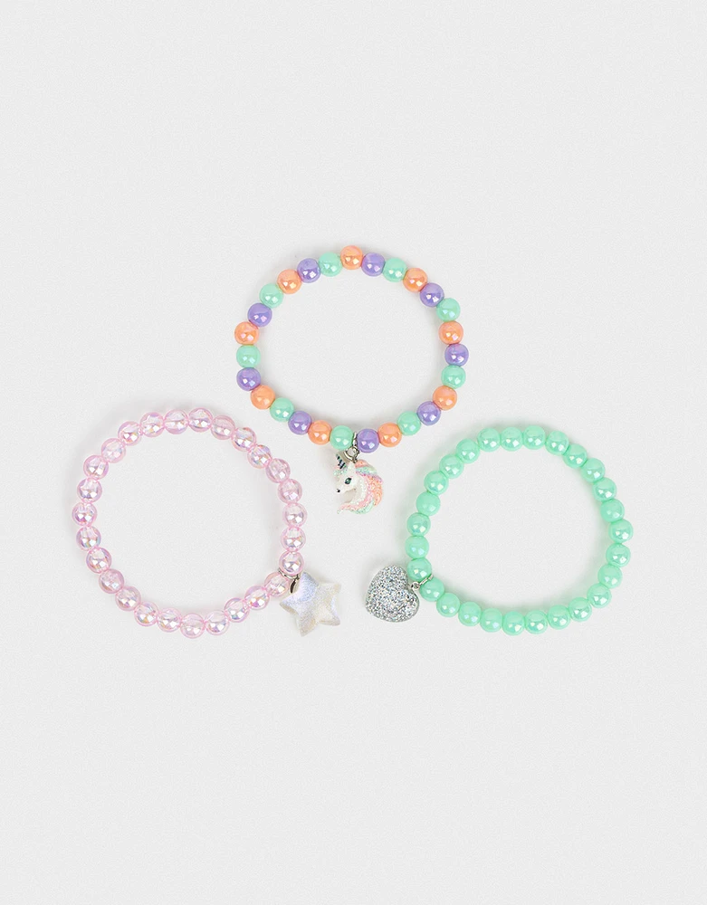 Set de pulseras kids unicornio