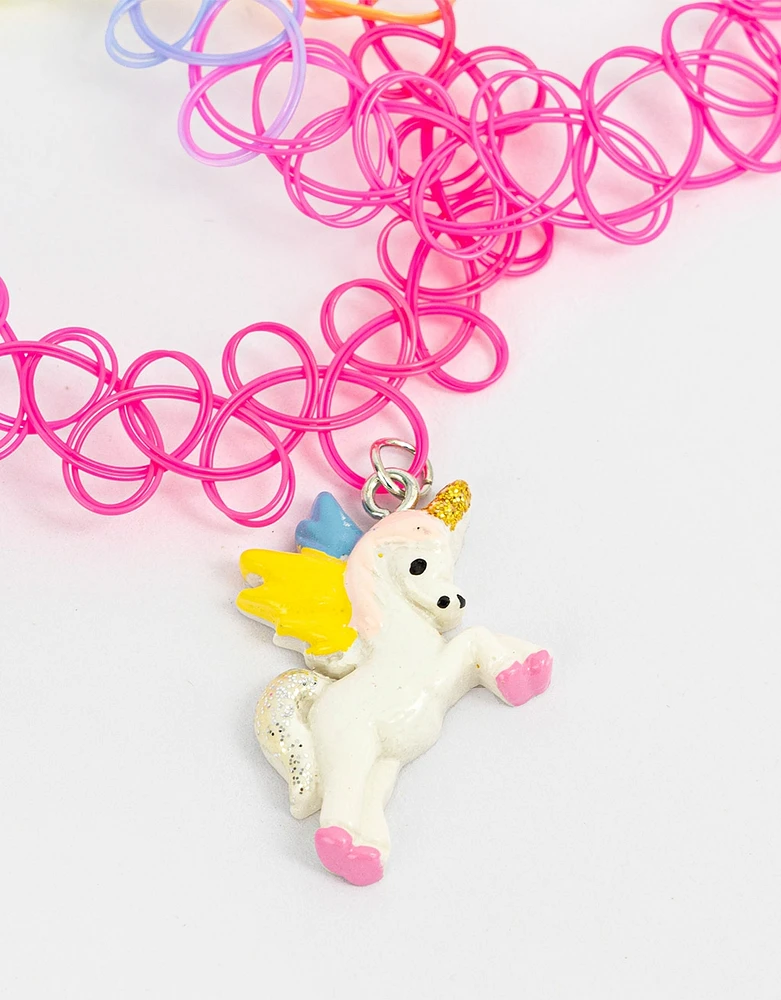 Set de pulseras con unicornio