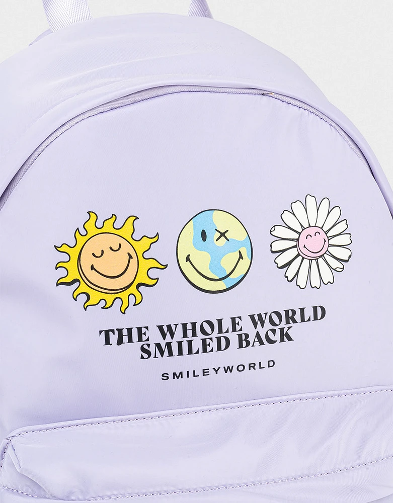 Mochila con bolsillo "smiley"