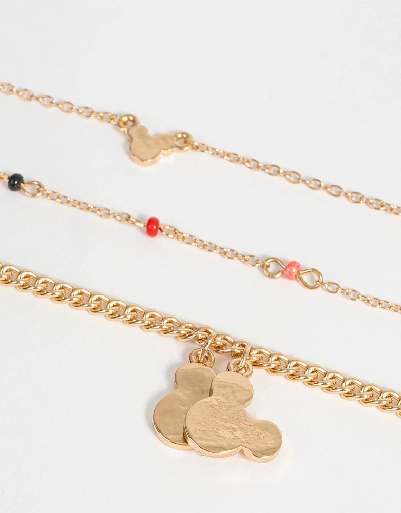 Set de collares con dijes "disney"