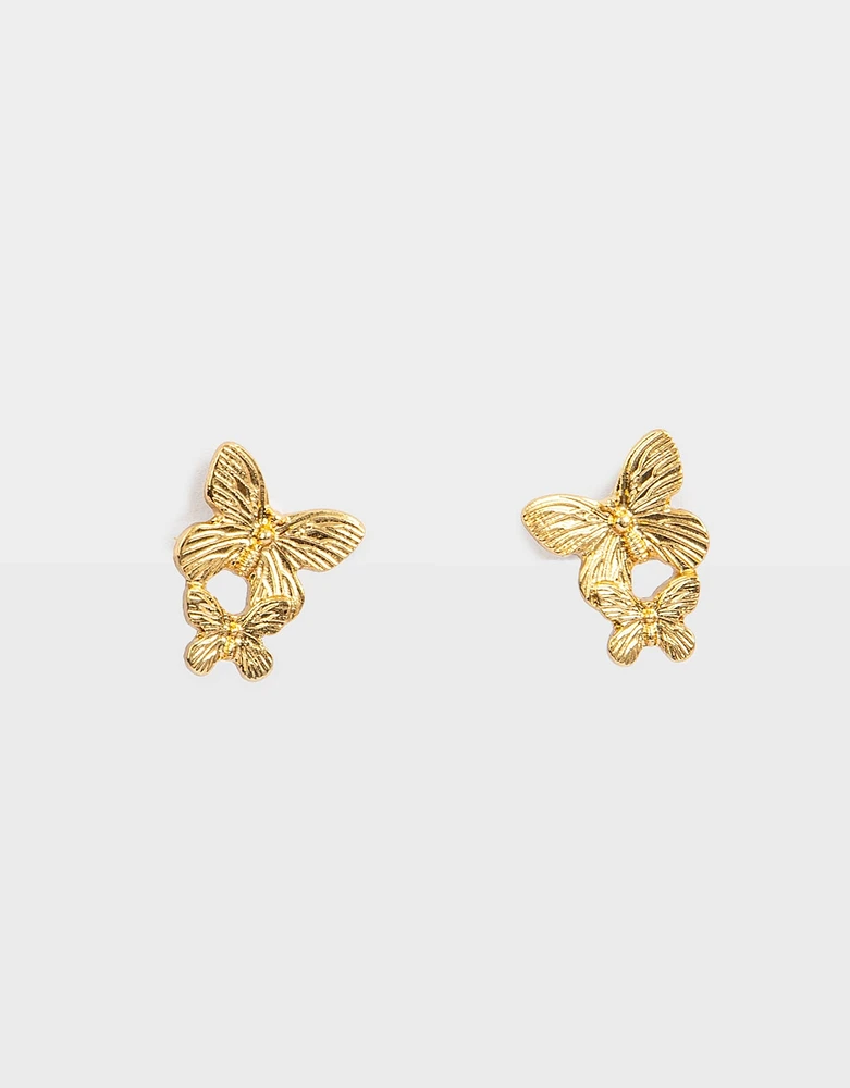 Aretes de mariposas