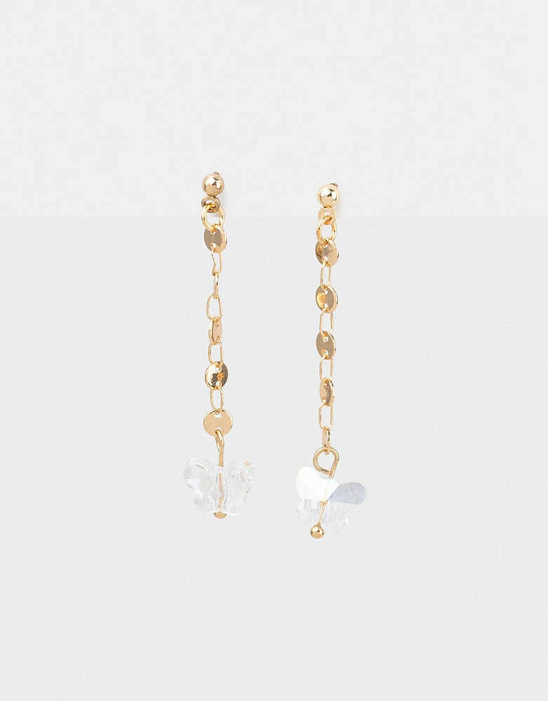 Aretes con mariposa