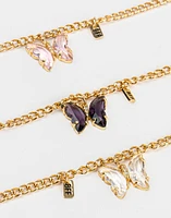 Set de collares con mariposas