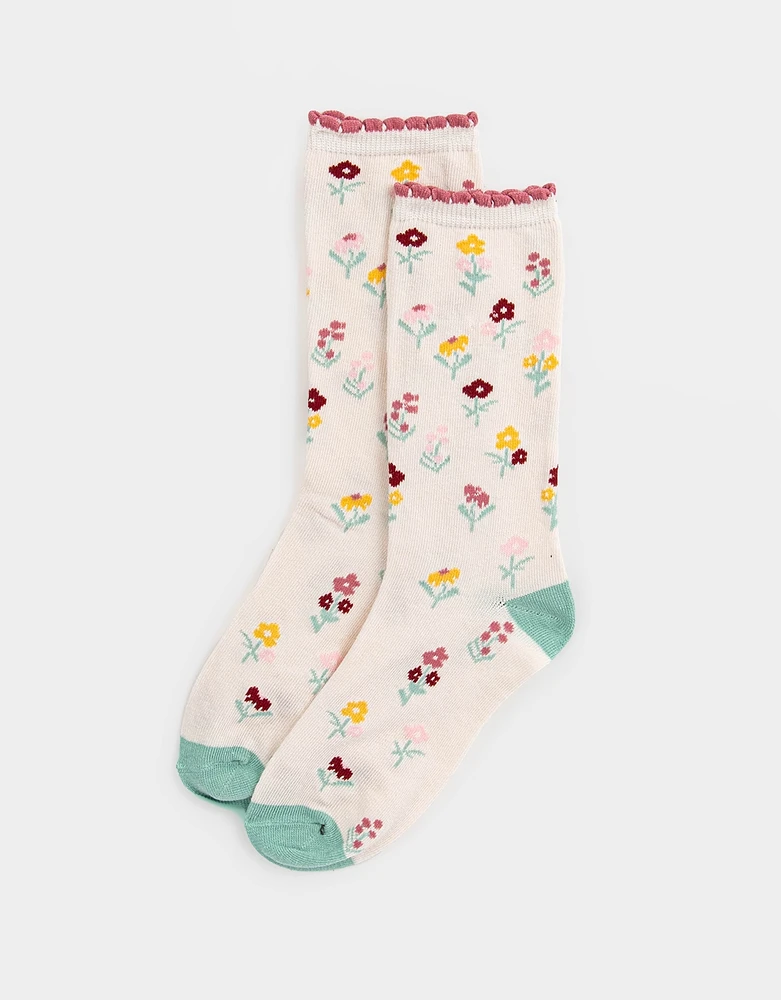 Calcetines con flores