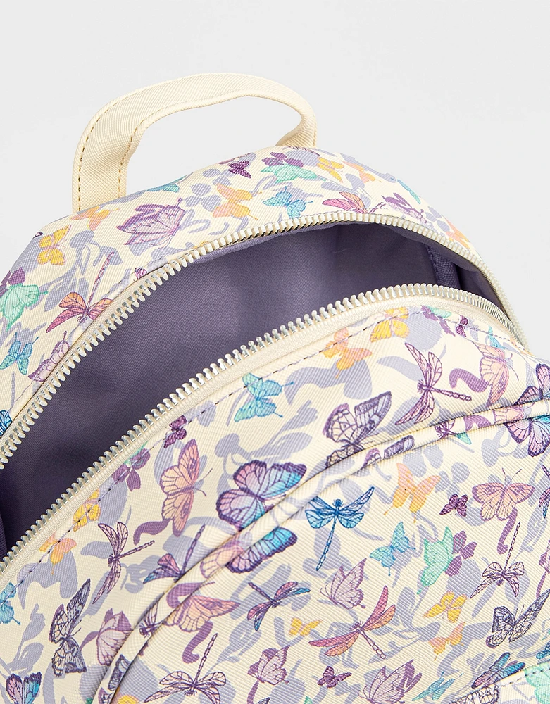 Mochila con mariposas