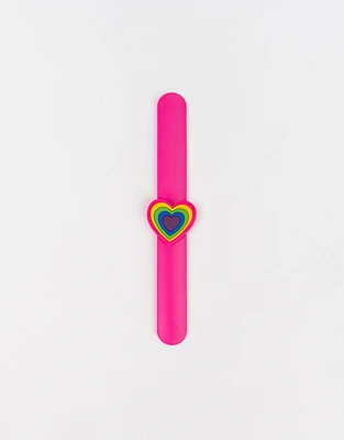 Pulsera slap con corazón