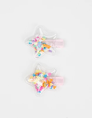 Set de 2 broches confetti estrella