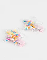 Set de 2 broches confetti estrella