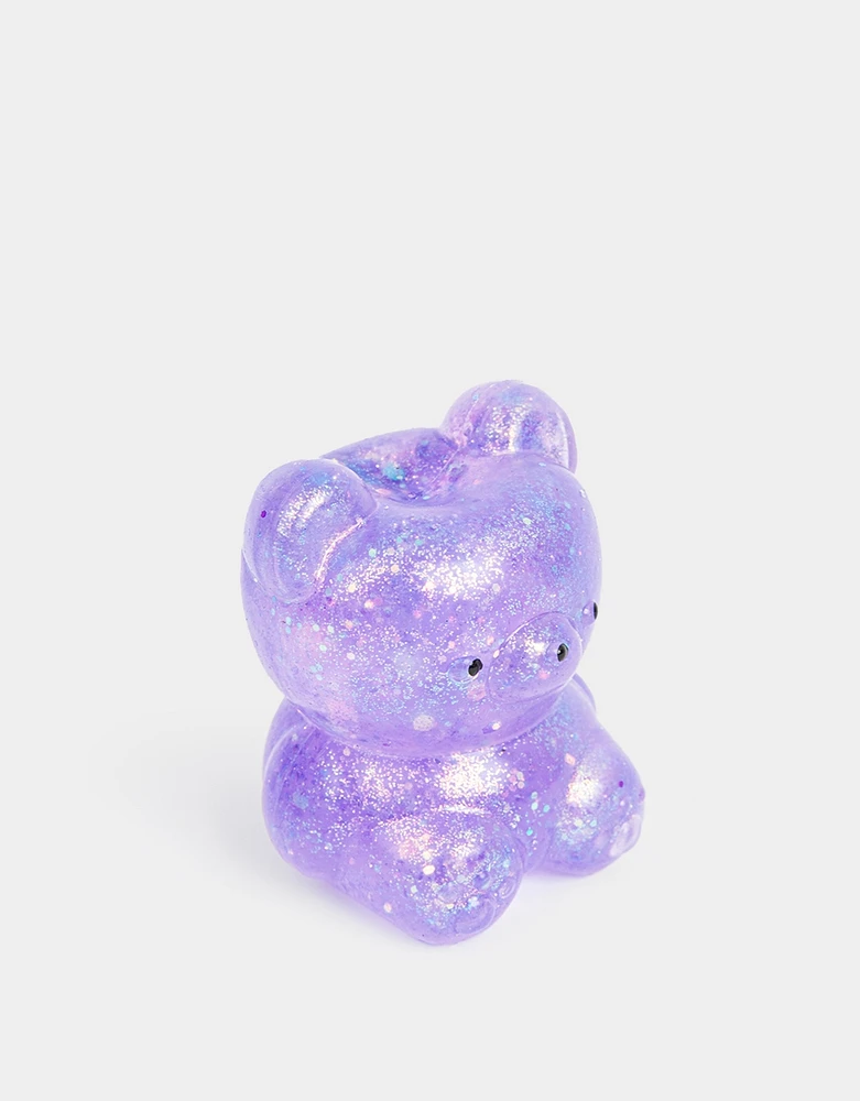 Squishy de osito con glitter