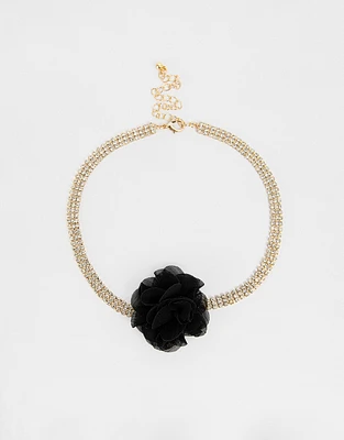 Choker con flor