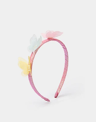 Diadema infantil de mariposas