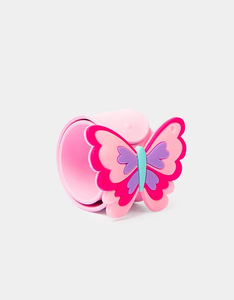 Pulsera slap infantil mariposa