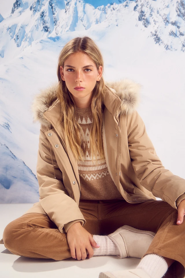 Abrigos Mujer Abrigo Acolchado Sorona Aura Repelente Al Agua