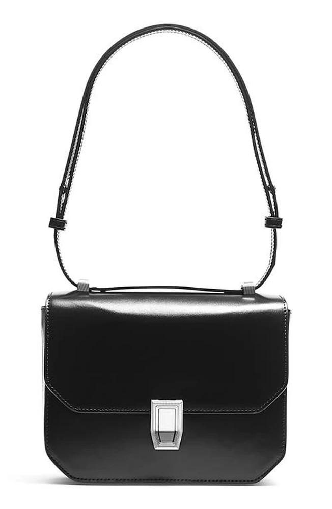 rag & bone Max Leather Crossbody Bag in Black at Nordstrom