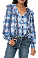 GIBSONLOOK Plaid Ruffle Shirt at Nordstrom,