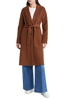 Michael Kors Belted Wool Blend Coat Luggage at Nordstrom,