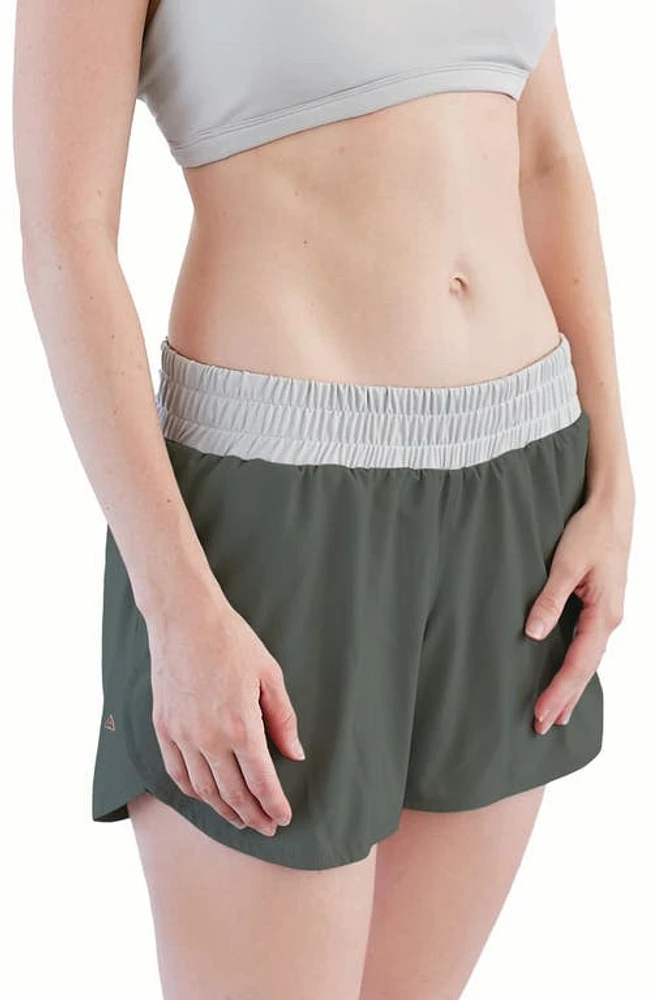 Anook Athletics Austin Maternity Shorts Thyme at Nordstrom,