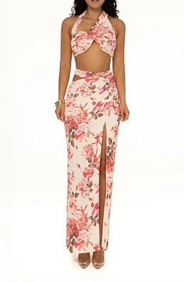 JLUXLABEL New Age Floral Crop Top & Skirt Set at Nordstrom, Size Large