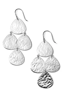 Ippolita Classico Crinkle Nomade Cascade Earrings in Silver at Nordstrom