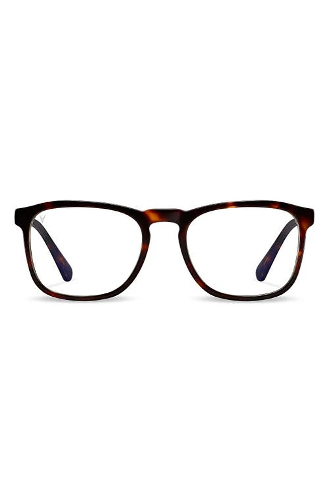 Vincero Midway 55mm Blue Light Blocking Glasses in Tortoise/Clear at Nordstrom