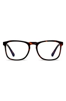 Vincero Midway 55mm Blue Light Blocking Glasses in Tortoise/Clear at Nordstrom